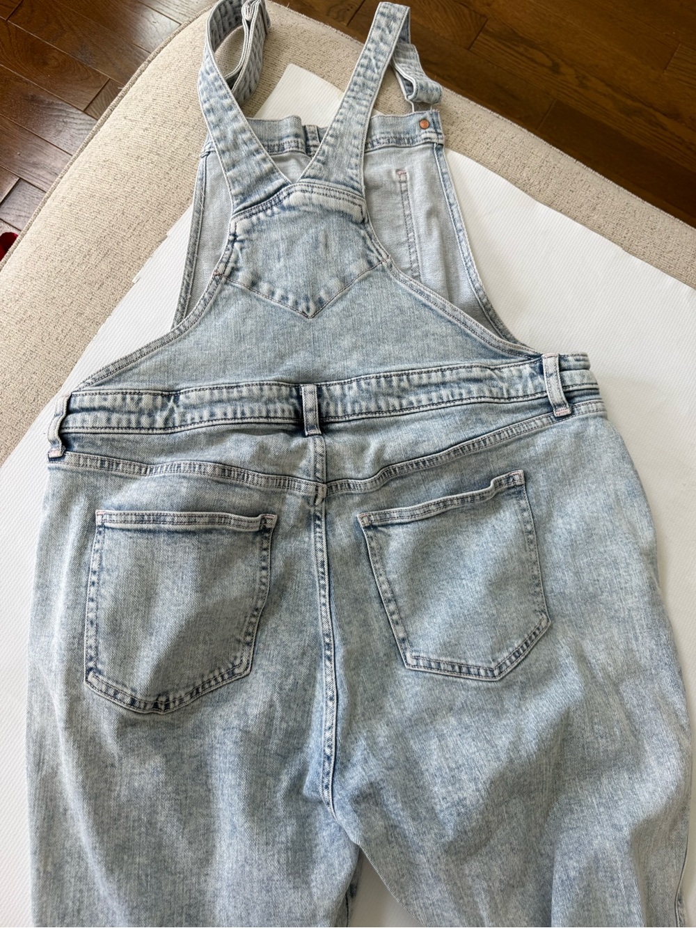 Old Navy Light Blue Denim Overalls Jumpsuit Size 16 - Picture 5 of 9